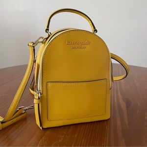 *NWT* Yellow Kate Spade Mini Convertible Leather Backpack
